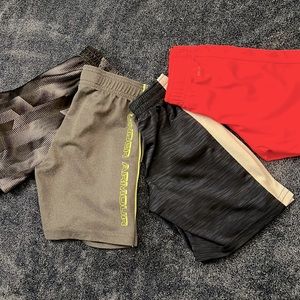 🏈 Bundle of 4 Pairs of Toddler Boys Active/Sports Shorts ~ Size 4T